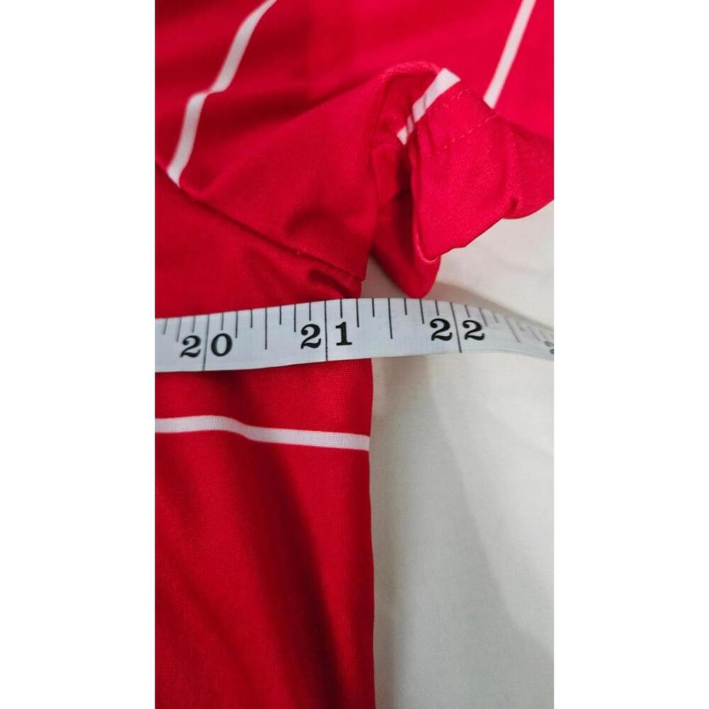 Urban Pipeline Men's Red Striped Polo Shirt Large Work Casual Sporty Style - Picture 4 of 6